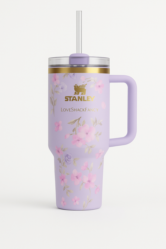 The Stanley x LoveShackFancy Quencher | 40 OZ - Happy Thoughts