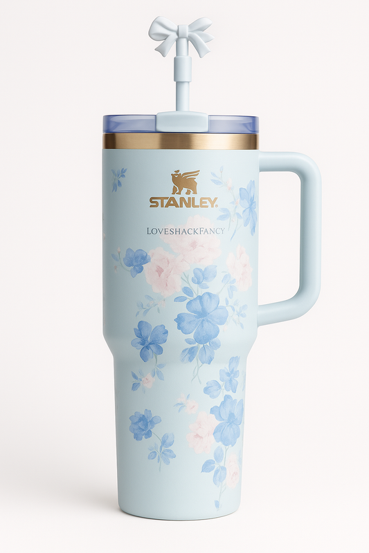 STANLEY X LOVE SHACK FANCY TUMBLER QUENCHER 40OZ - EVERBLOOMING